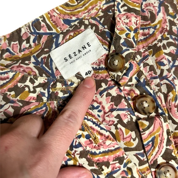 Sézane Bailie dress in the Meadow print Sz 40/8 - Picture 4 of 6